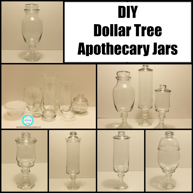 DIY Dollar Tree Apothecary Jars - DIY Dollar Tree Apothecary Jars -   19 diy Dollar Tree table ideas