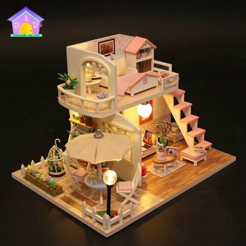 Details about Doll House Kits To Build Set with Furniture Miniature Wooden DIY.pink Loft - Details about Doll House Kits To Build Set with Furniture Miniature Wooden DIY.pink Loft -   19 diy House doll ideas