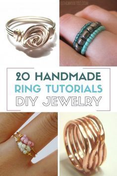 20 Handmade Ring Tutorials: DIY Jewelry | The Crafty Blog Stalker - 20 Handmade Ring Tutorials: DIY Jewelry | The Crafty Blog Stalker -   diy Jewelry crystal