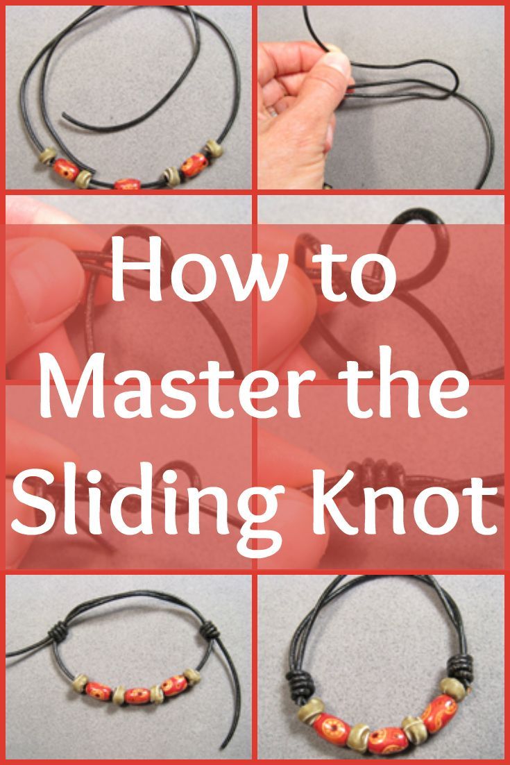 How to Tie a Sliding Knot Like a Pro - How to Tie a Sliding Knot Like a Pro -   19 diy Jewelry for teens ideas