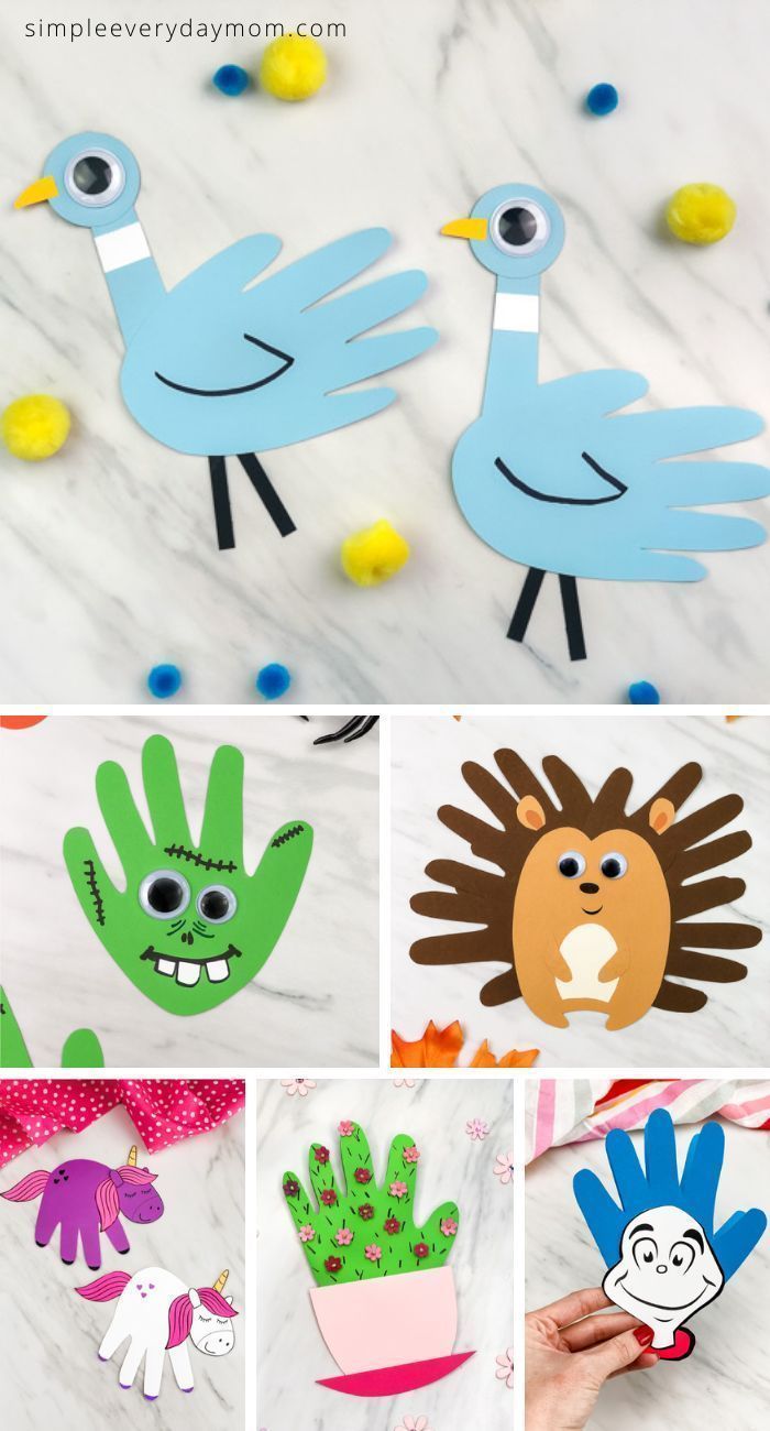 Handprint Crafts For Kids - Handprint Crafts For Kids -   19 diy Kids spring ideas