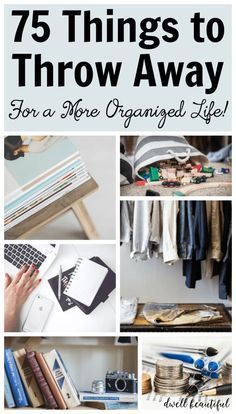 75 Things to Throw Away and Declutter for a More Organized Life - Dwell Beautiful - 75 Things to Throw Away and Declutter for a More Organized Life - Dwell Beautiful -   19 diy Organization bedroom ideas