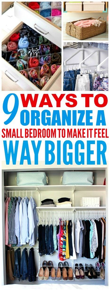 9 Super Efficient Ways to Organize Your Small Bedroom - 9 Super Efficient Ways to Organize Your Small Bedroom -   19 diy Organization bedroom ideas
