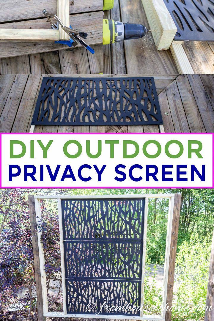 DIY Outdoor Privacy Screen (How To Build A Decorative Screen For Your Garden) - Gardening @ From House To Home - DIY Outdoor Privacy Screen (How To Build A Decorative Screen For Your Garden) - Gardening @ From House To Home -   19 diy Outdoor flooring ideas
