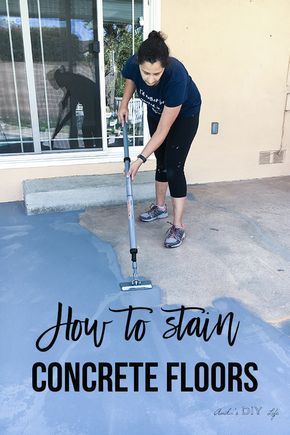 How to Stain Concrete Floors - Full Step by Step Tutorial with Video - How to Stain Concrete Floors - Full Step by Step Tutorial with Video -   19 diy Outdoor flooring ideas