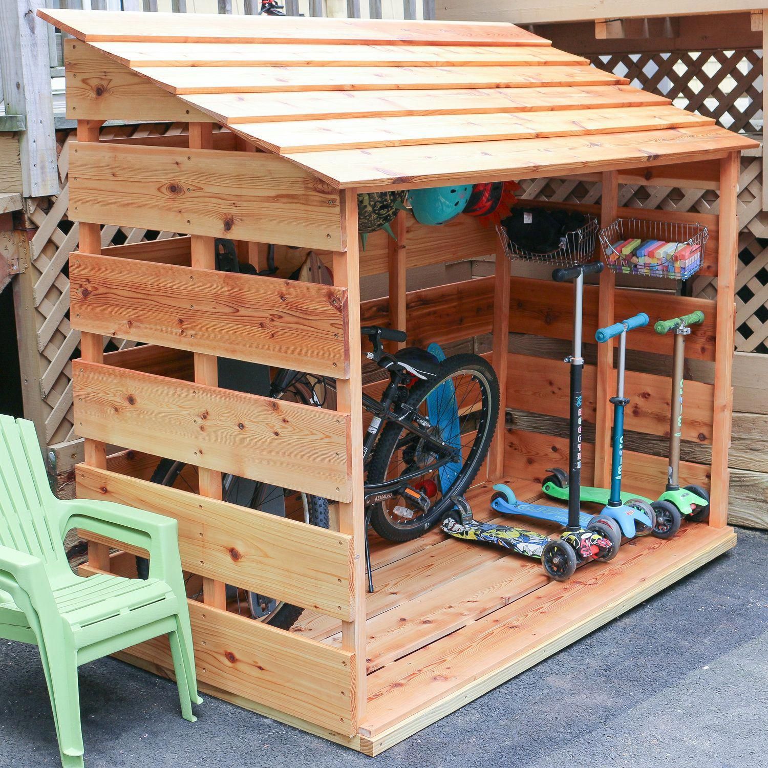 DIY Bike Storage Shed — 3x3 Custom - DIY Bike Storage Shed — 3x3 Custom -   19 diy Outdoor storage ideas