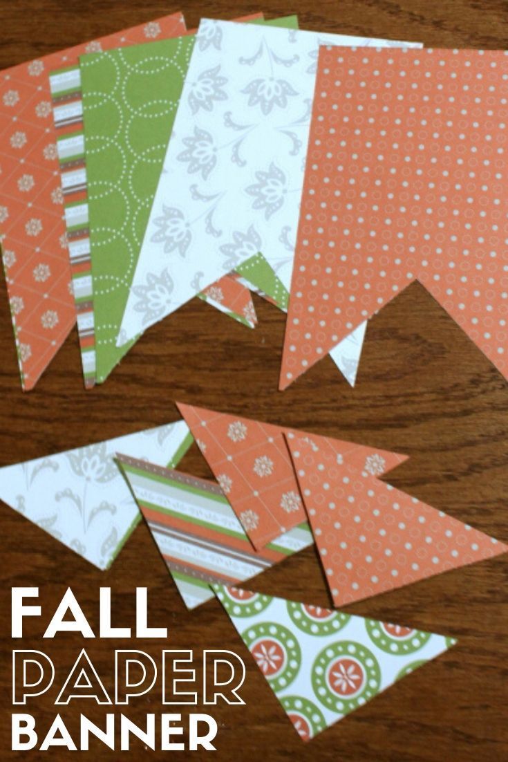 How to Make an Easy Fall Paper Banner | The Crafty Blog Stalker - How to Make an Easy Fall Paper Banner | The Crafty Blog Stalker -   19 diy Paper banner ideas