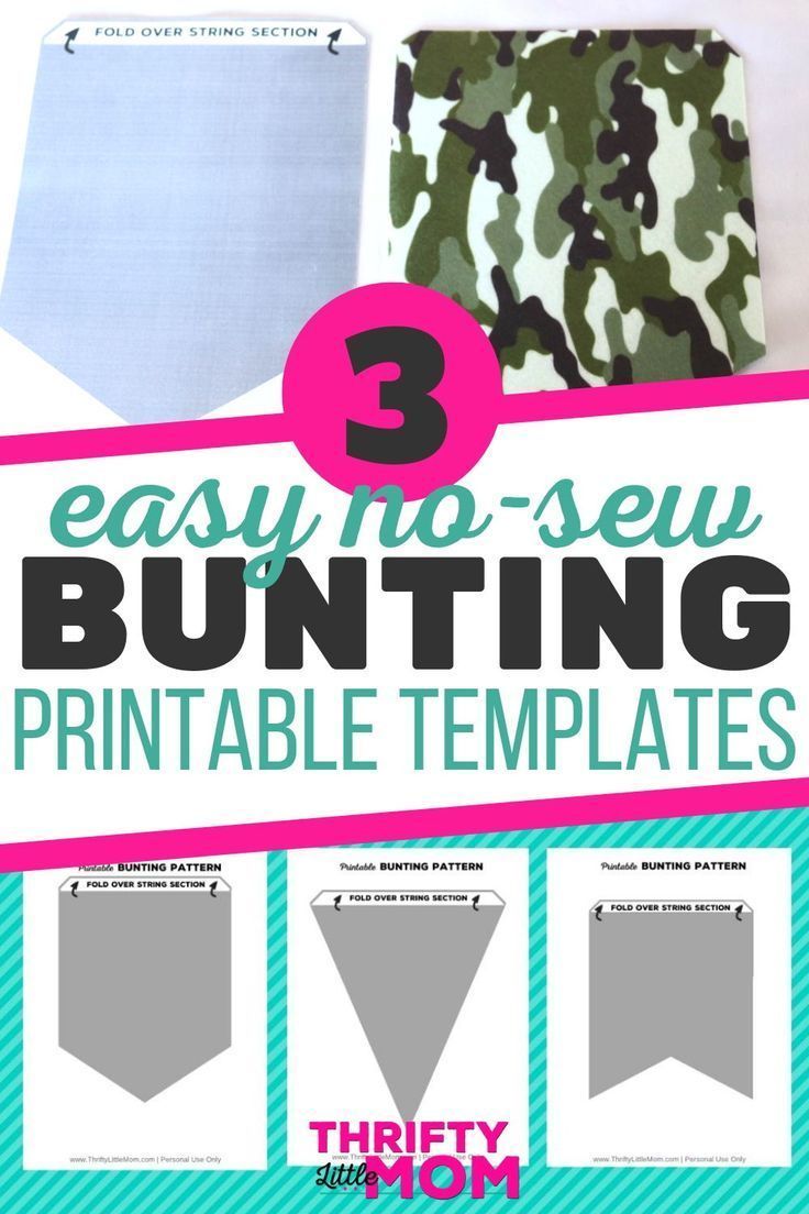 DIY No-Sew Bundting Templates - DIY No-Sew Bundting Templates -   19 diy Paper banner ideas