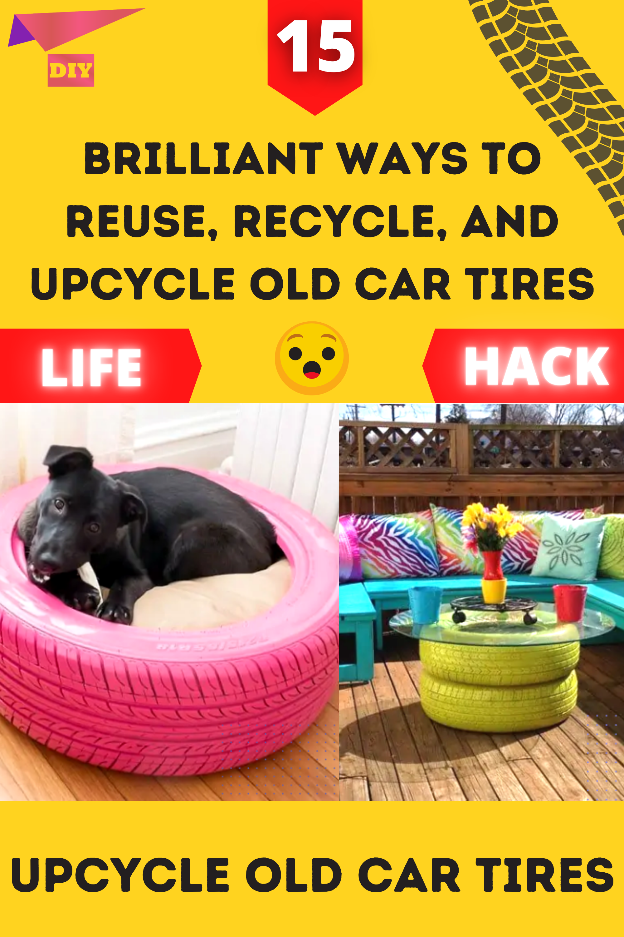 9 Brilliant Ways To Reuse, Recycle, And Upcycle Old Car Tires - 9 Brilliant Ways To Reuse, Recycle, And Upcycle Old Car Tires -   diy Ideas recycle