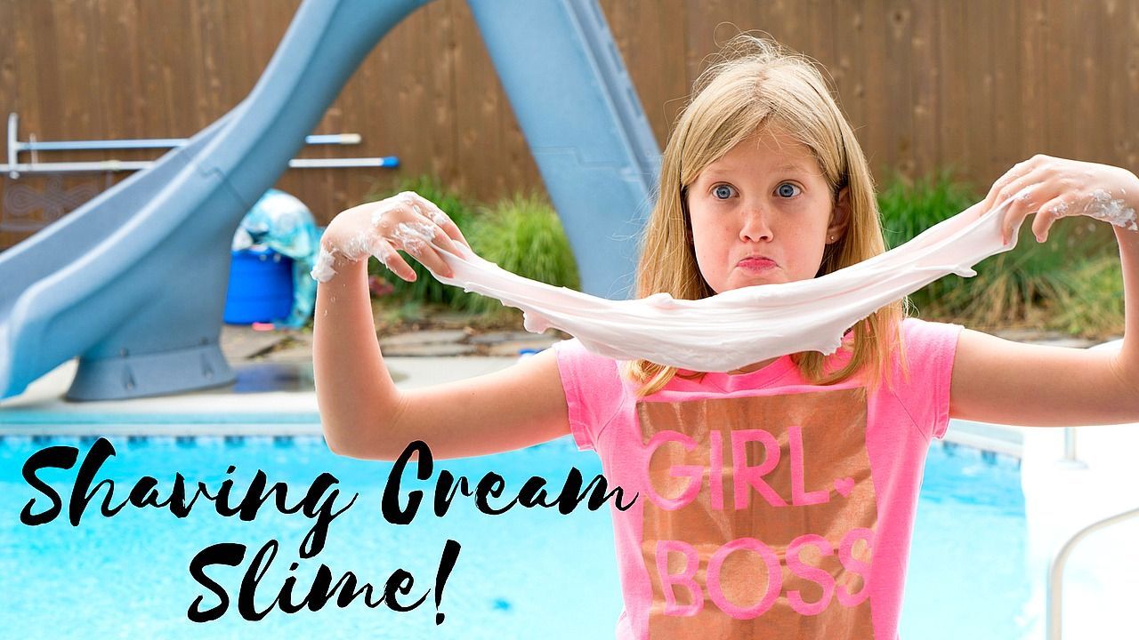 Slime Made With Shaving Cream - Slime Made With Shaving Cream -   19 diy Slime without borax ideas