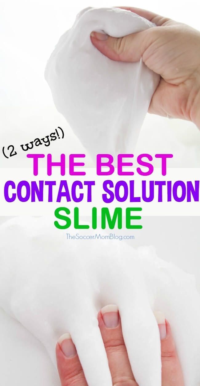 How to Make Slime with Contact Solution - 2 Easy Ways! - How to Make Slime with Contact Solution - 2 Easy Ways! -   19 diy Slime without borax ideas