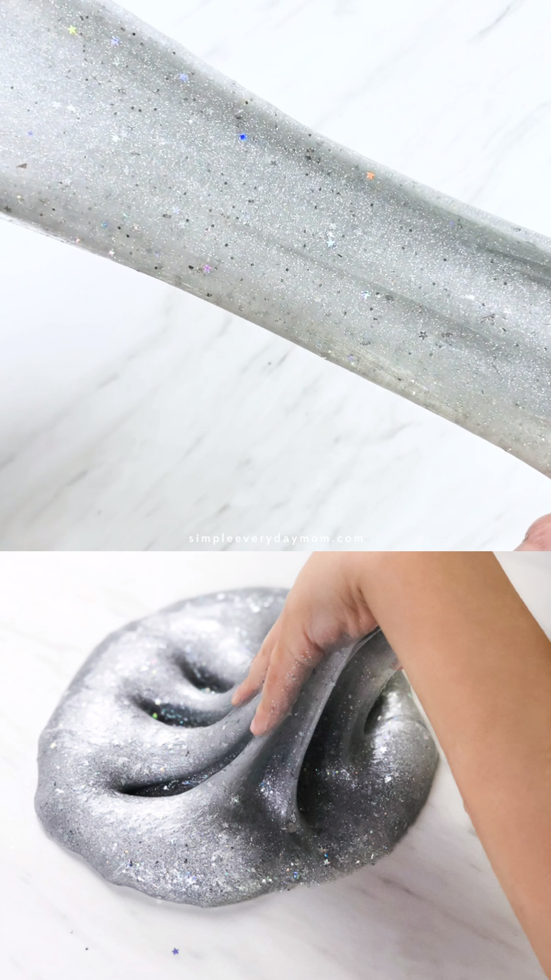 Holographic Glitter Slime Recipe - Holographic Glitter Slime Recipe -   19 diy Slime without borax ideas
