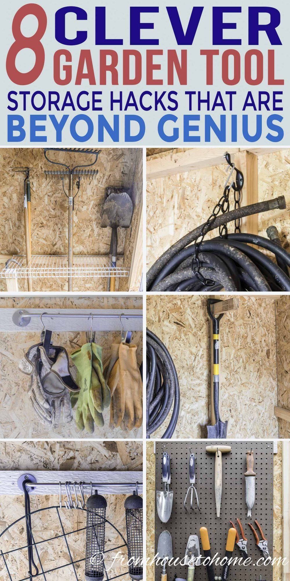 Shed Organization: 8 Easy and Inexpensive DIY Garden Tool Storage Ideas - Gardening @ From House To Home - Shed Organization: 8 Easy and Inexpensive DIY Garden Tool Storage Ideas - Gardening @ From House To Home -   19 diy Storage tools ideas