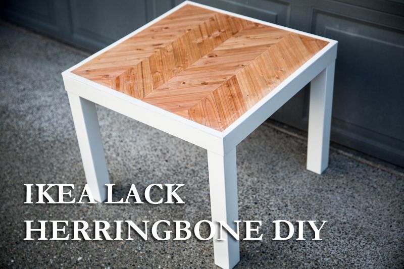 IKEA Hack LACK Side Table Herringbone - Paul Tran DIY - IKEA Hack LACK Side Table Herringbone - Paul Tran DIY -   19 diy Table ikea ideas