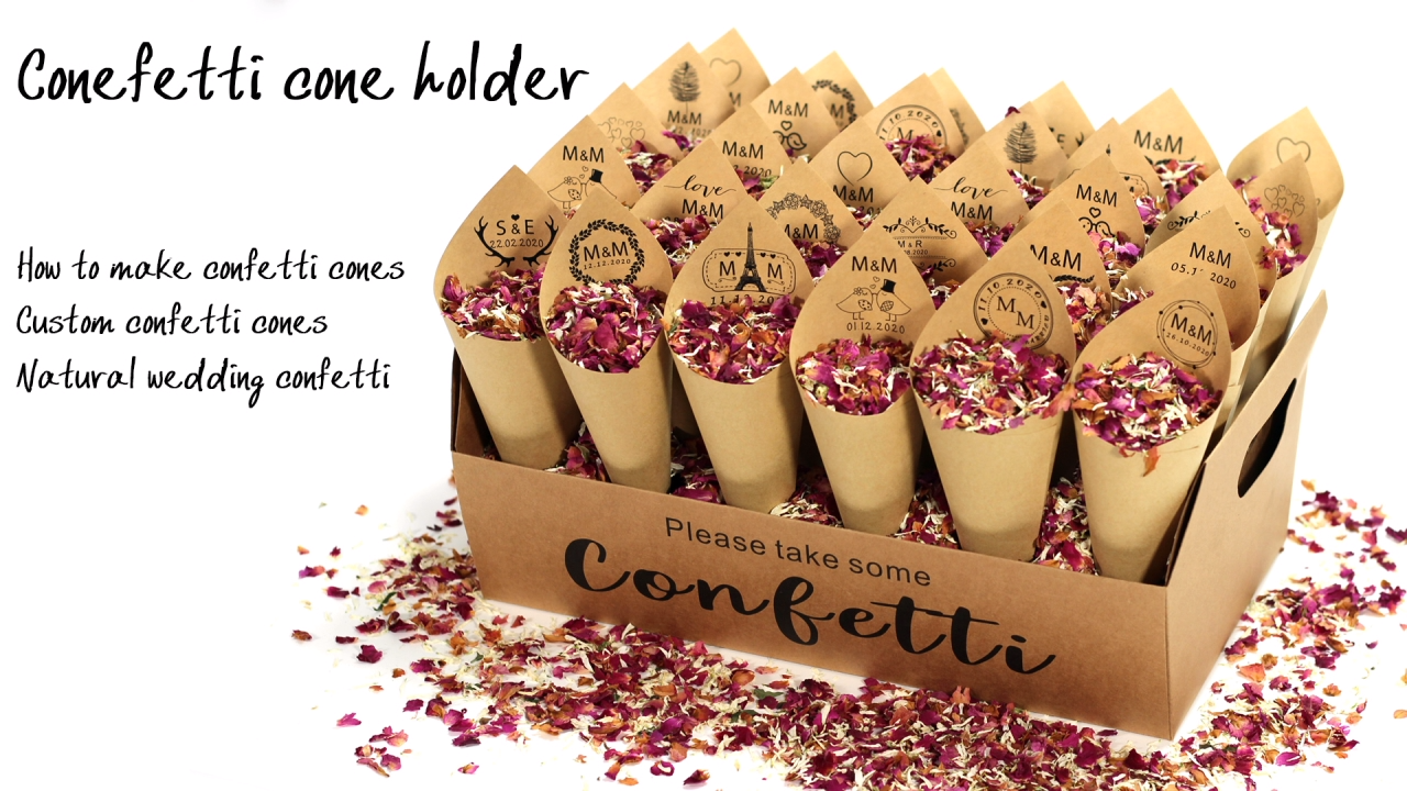 confetti cone holder - confetti cone holder -   19 diy Wedding confetti ideas