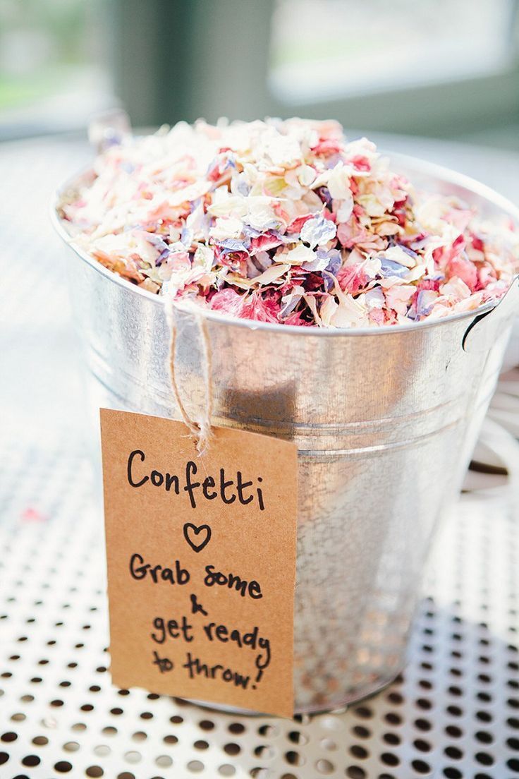 19 diy Wedding confetti ideas