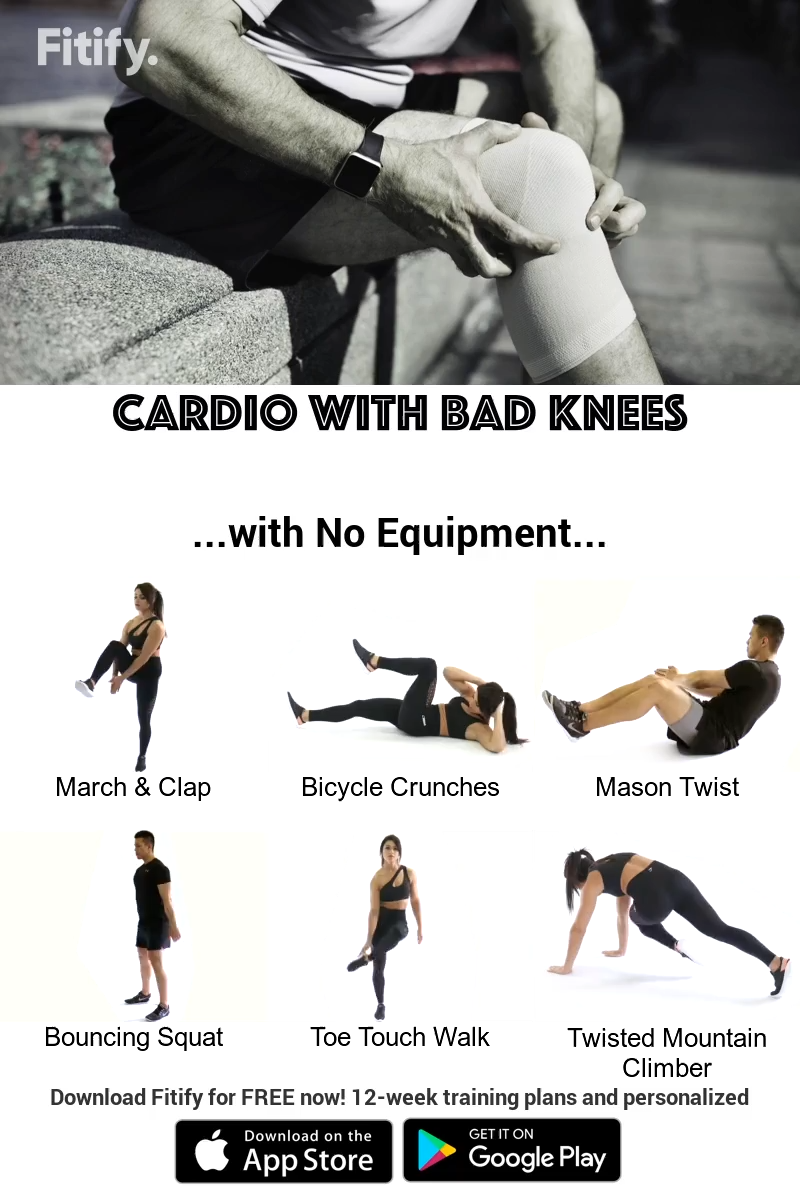 Cardio with Bad Knees without Equipment - Cardio with Bad Knees without Equipment -   19 fitness Training wallpaper ideas