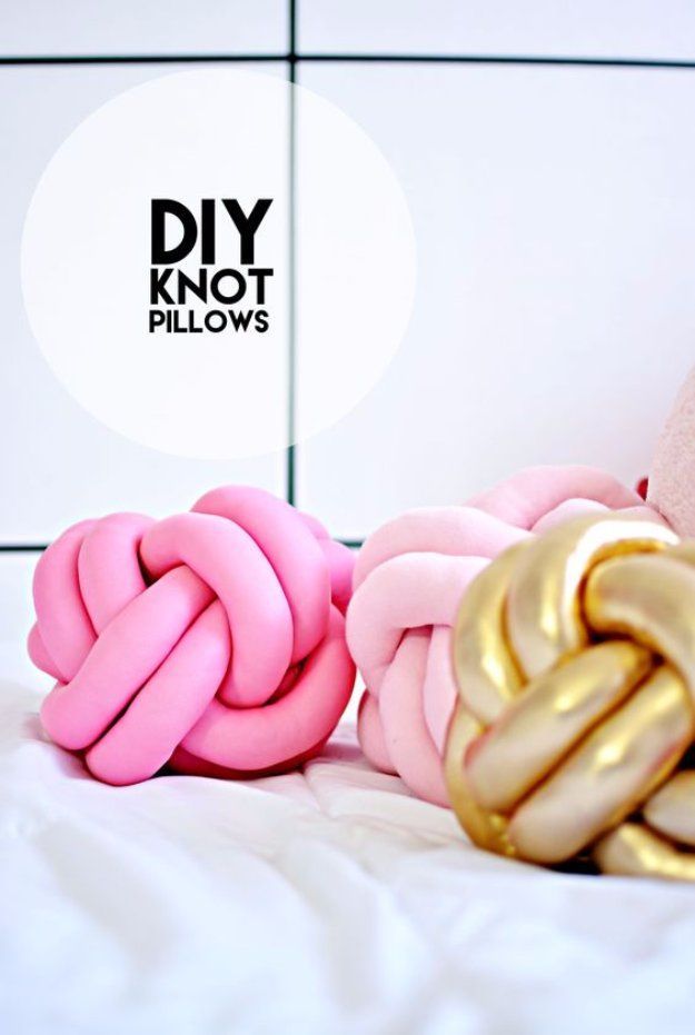 DIY Knot Pillows Tutorial - DIY Knot Pillows Tutorial -   19 simple diy For Teens ideas