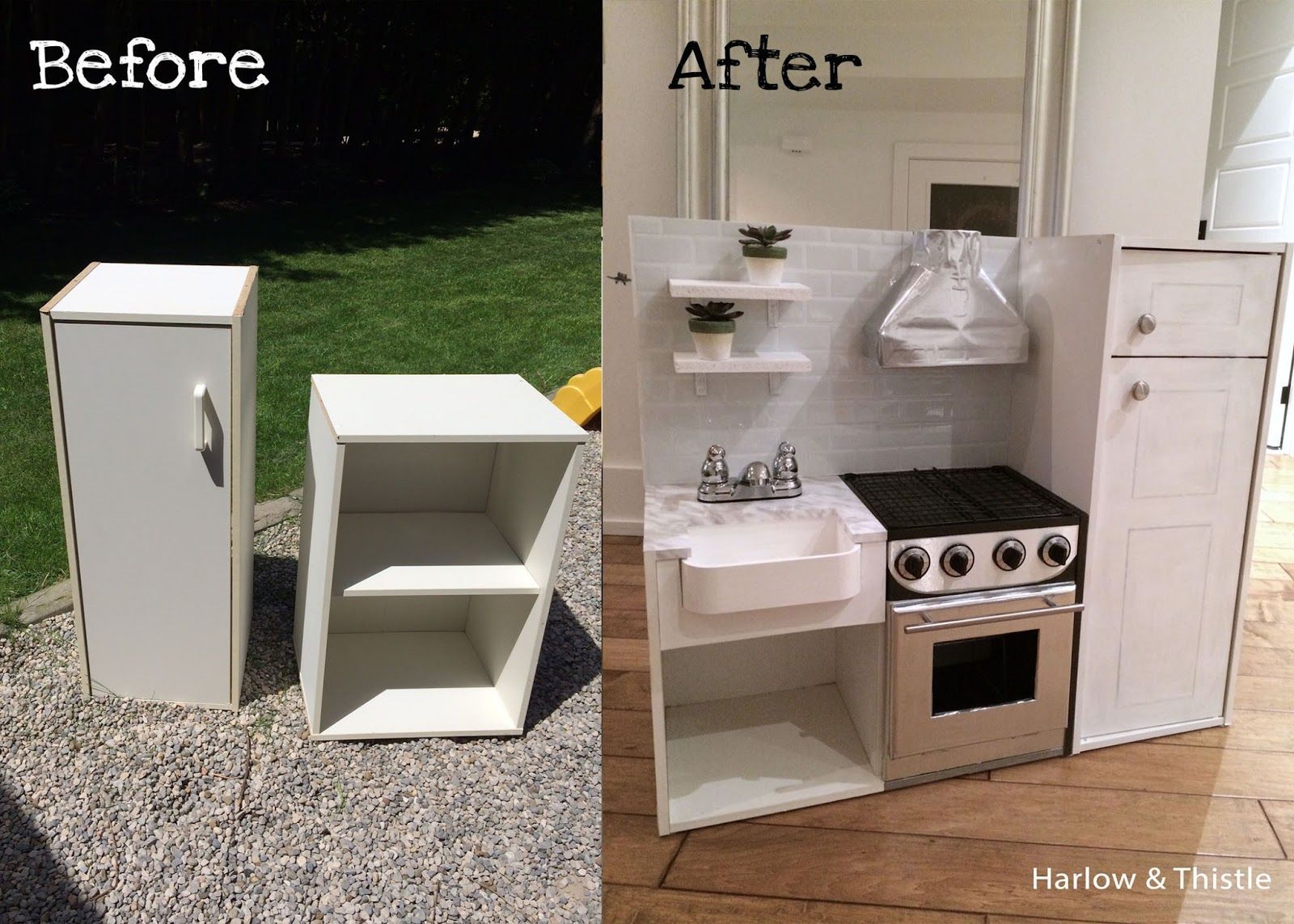 Harlow & Thistle - Home Design - Lifestyle - DIY: DIY Play Kitchen - Harlow & Thistle - Home Design - Lifestyle - DIY: DIY Play Kitchen -   21 diy Kids kitchen ideas