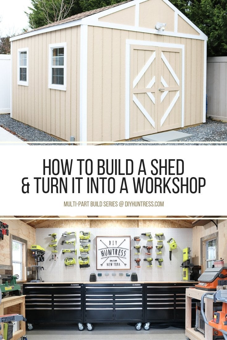 Shed-Shop Series: How To Build A Shed & Turn It Into A Workshop - DIY Huntress - Shed-Shop Series: How To Build A Shed & Turn It Into A Workshop - DIY Huntress -   21 diy Storage shed ideas