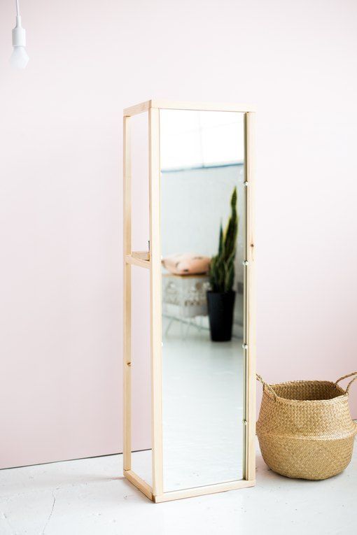 DIY Floor Mirror With Built-In Shelf | eHow.com - DIY Floor Mirror With Built-In Shelf | eHow.com -   23 diy Ideen einrichtung ideas