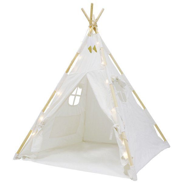 Kids Teepee Indian Tent for Kids with Ferry Lights + Feathers + Waterproof Base Children Playhouse Sleeping Dome w/ Carry Case - Kids Teepee Indian Tent for Kids with Ferry Lights + Feathers + Waterproof Base Children Playhouse Sleeping Dome w/ Carry Case -   24 diy Kids teepee ideas