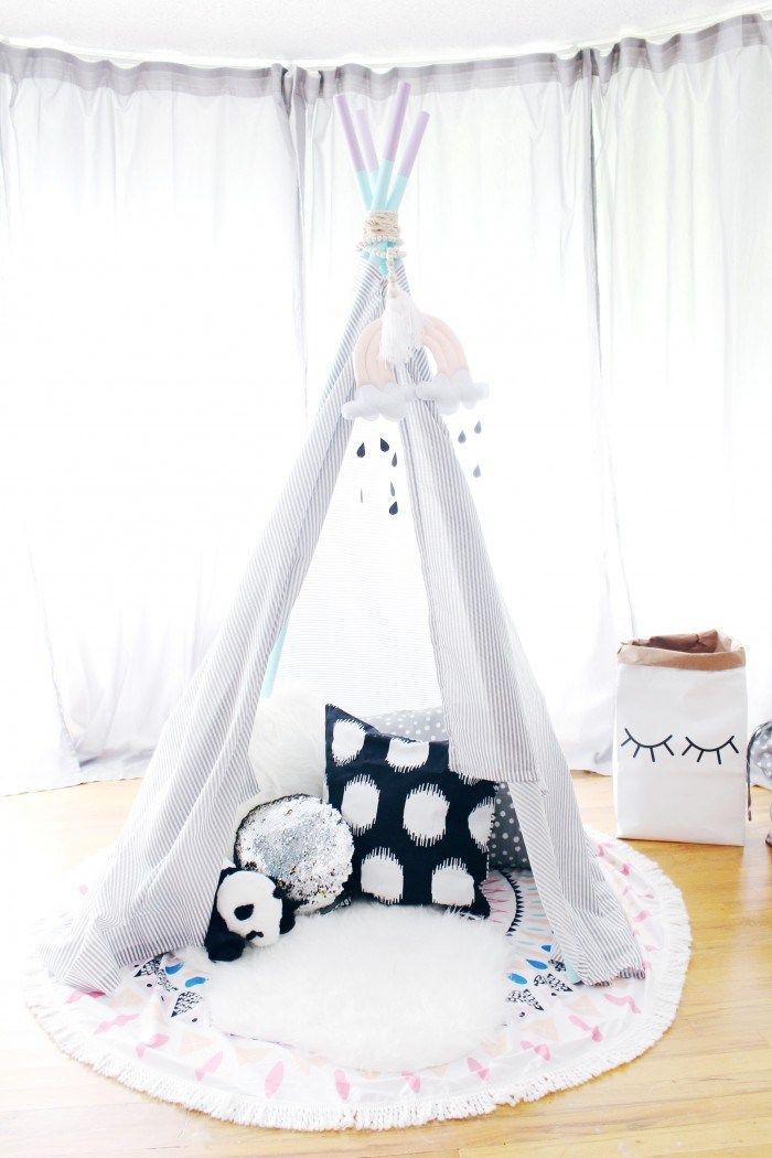 The Easiest {And Cheapest!} Little DIY Play Teepee | A Joyful Riot - The Easiest {And Cheapest!} Little DIY Play Teepee | A Joyful Riot -   24 diy Kids teepee ideas