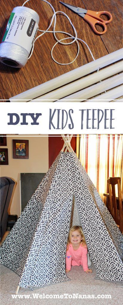 DIY Kids Teepee - Welcome To Nana's - DIY Kids Teepee - Welcome To Nana's -   24 diy Kids teepee ideas