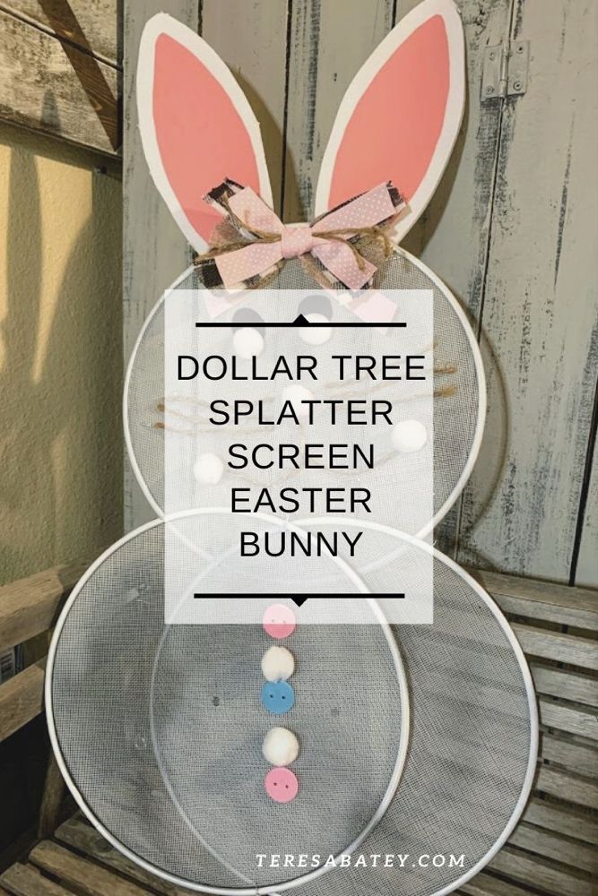 Dollar Tree Splatter Screen Easter Bunny - Dollar Tree Splatter Screen Easter Bunny -   25 diy Dollar Tree easter ideas