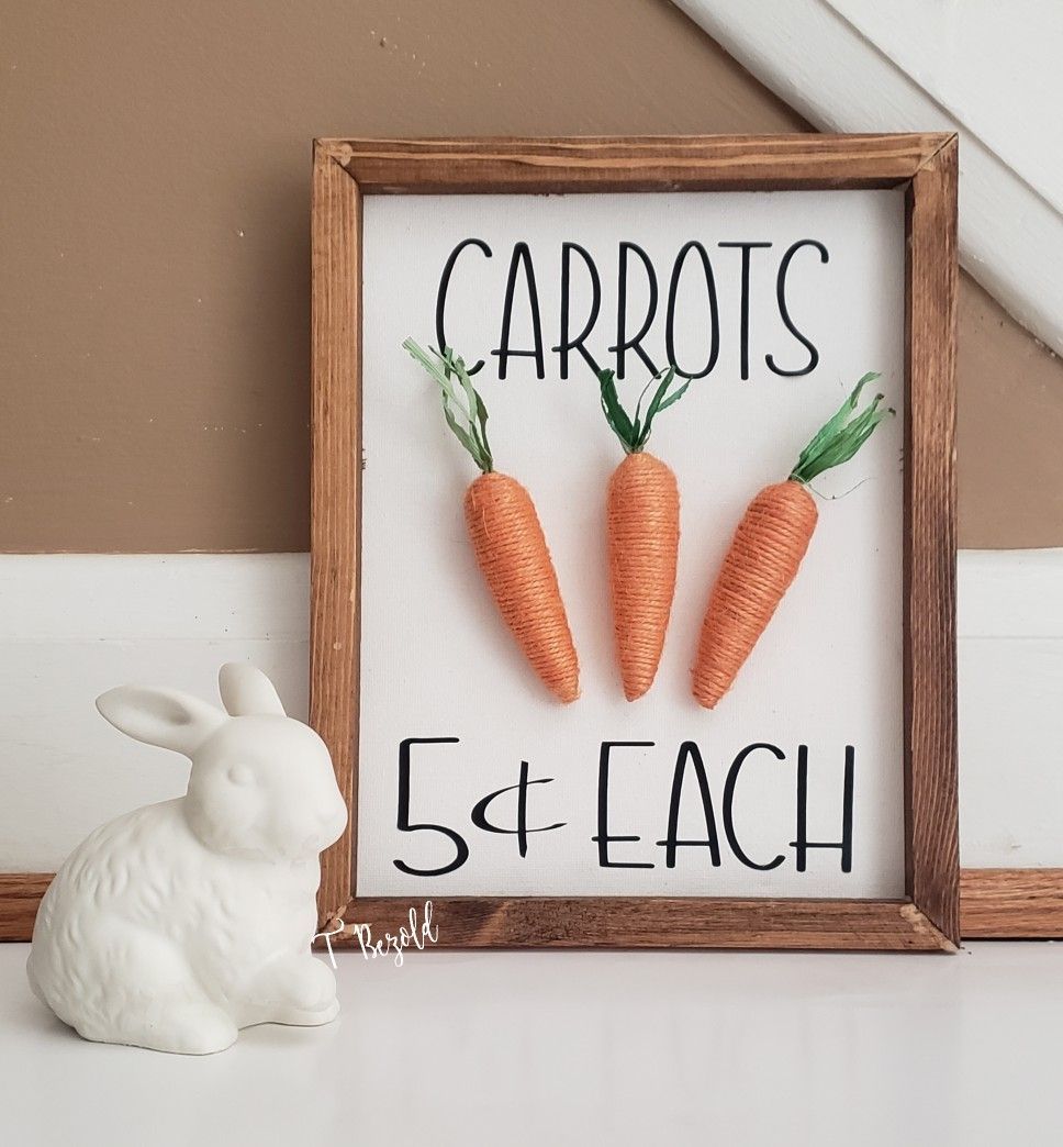 Easter Carrot Reverse Canvas - Easter Carrot Reverse Canvas -   25 diy Dollar Tree easter ideas
