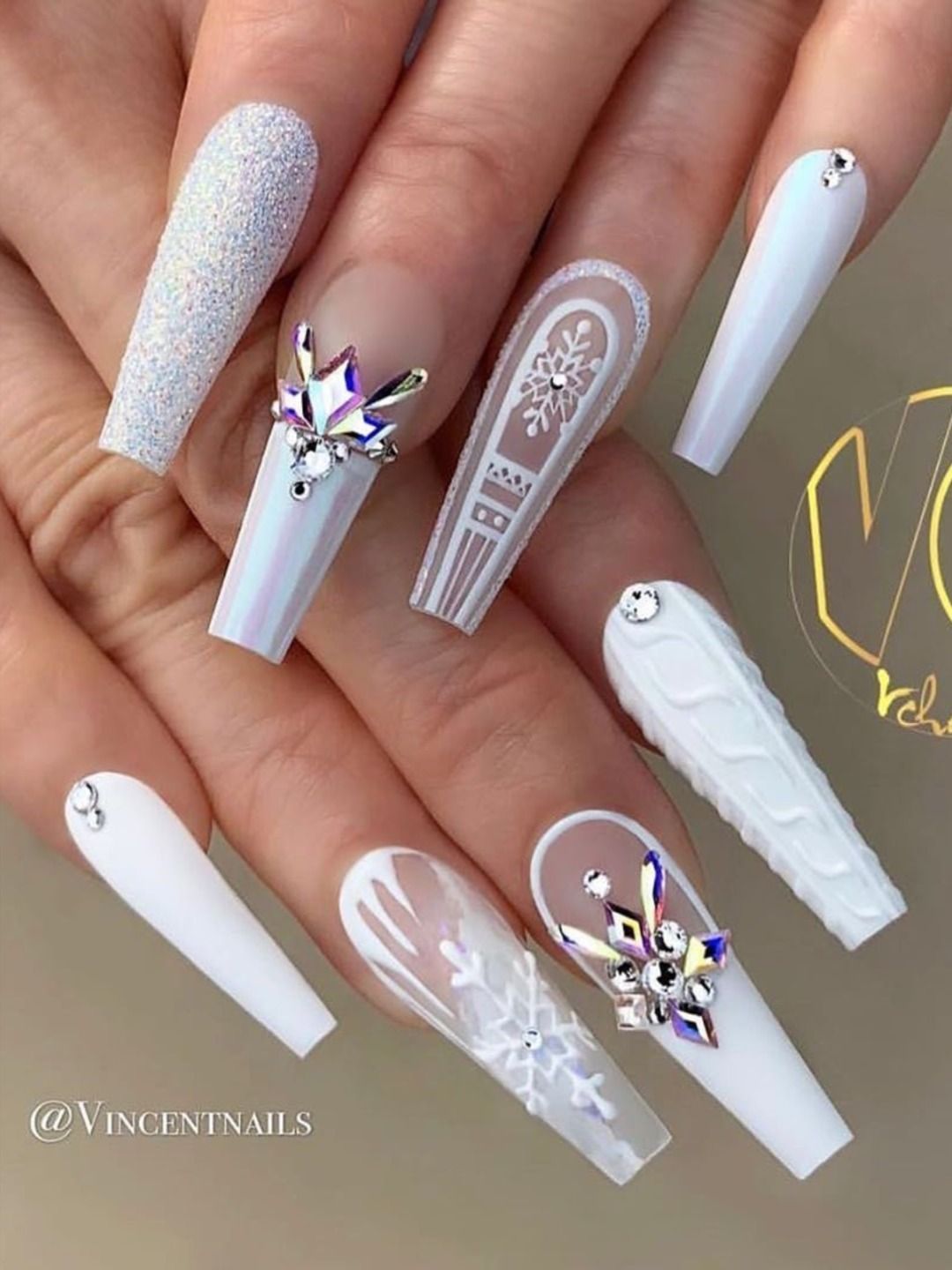 The Cutest and Festive Christmas Nail Designs for Celebration - The Cutest and Festive Christmas Nail Designs for Celebration -   9 beauty Nails white ideas