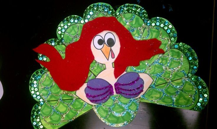 Thanksgiving: Turkey in Disguise School Project - Thanksgiving: Turkey in Disguise School Project -   mermaid turkey disguise project