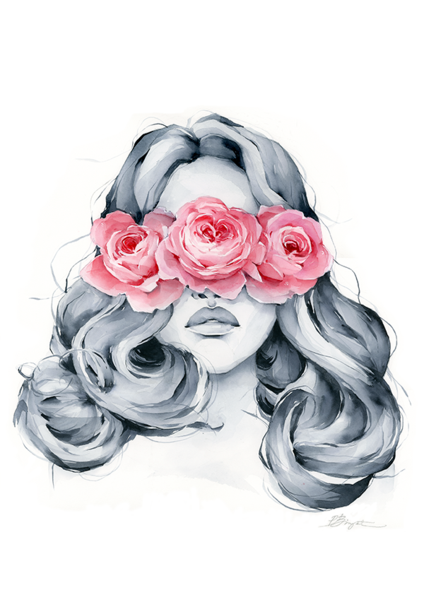 Rose blindfolded - Rose blindfolded -   16 beauty Art watercolor ideas