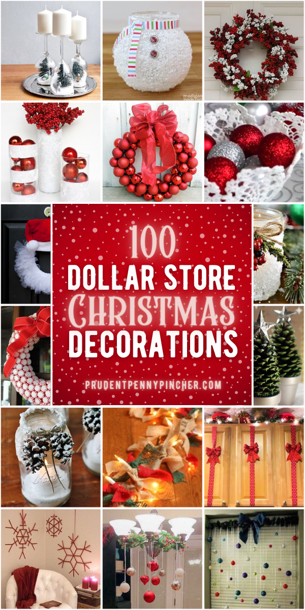 100 DIY Dollar Store Christmas Decor Ideas - 100 DIY Dollar Store Christmas Decor Ideas -   16 diy christmas decorations outdoor easy ideas