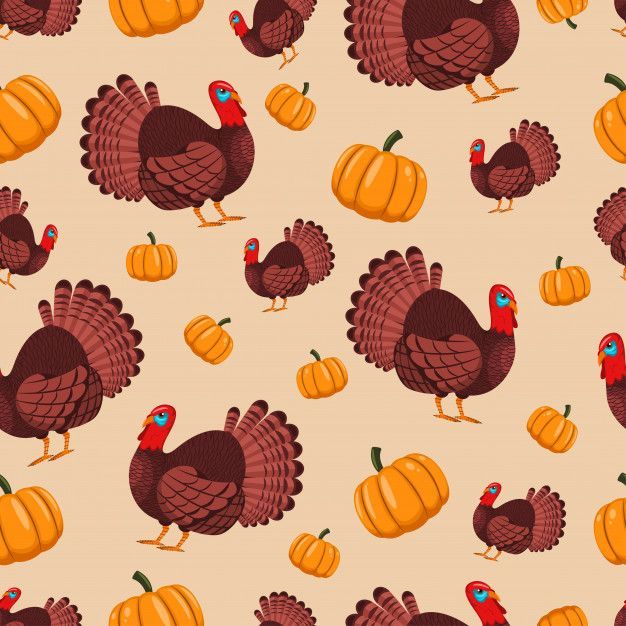 Turkey Bird And Pumpkin Seamless Pattern For Holiday Thanksgiving. Cartoon For Wallpaper, Wrapping, Packing, And Backdrop. - Turkey Bird And Pumpkin Seamless Pattern For Holiday Thanksgiving. Cartoon For Wallpaper, Wrapping, Packing, And Backdrop. -   16 thanksgiving wallpapers aesthetic ideas