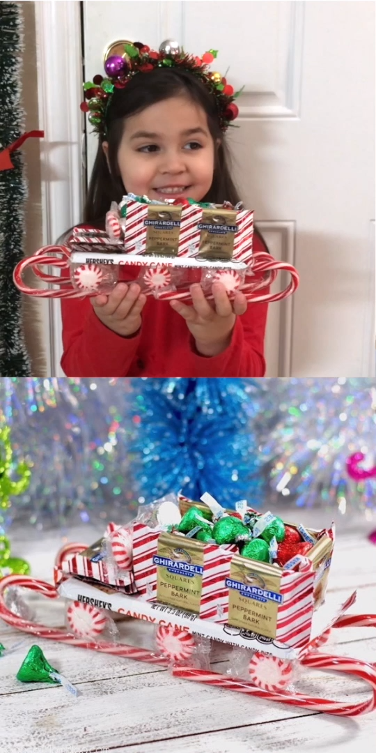 Christmas Candy Sleigh - Christmas Candy Sleigh -   17 christmas gift for kids ideas