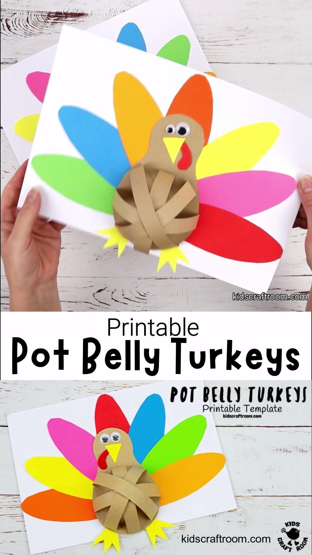 Pot Belly Turkey Craft - Pot Belly Turkey Craft -   17 diy thanksgiving crafts for toddlers ideas