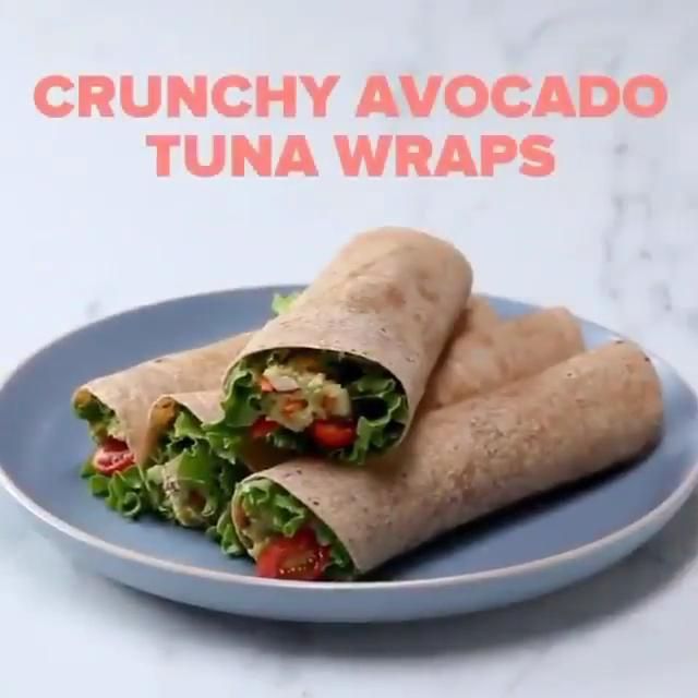 Crunchy Avocado Tuna Wraps - Easy Tuna Appetizer Recipe - Crunchy Avocado Tuna Wraps - Easy Tuna Appetizer Recipe -   17 fitness Rezepte wraps ideas