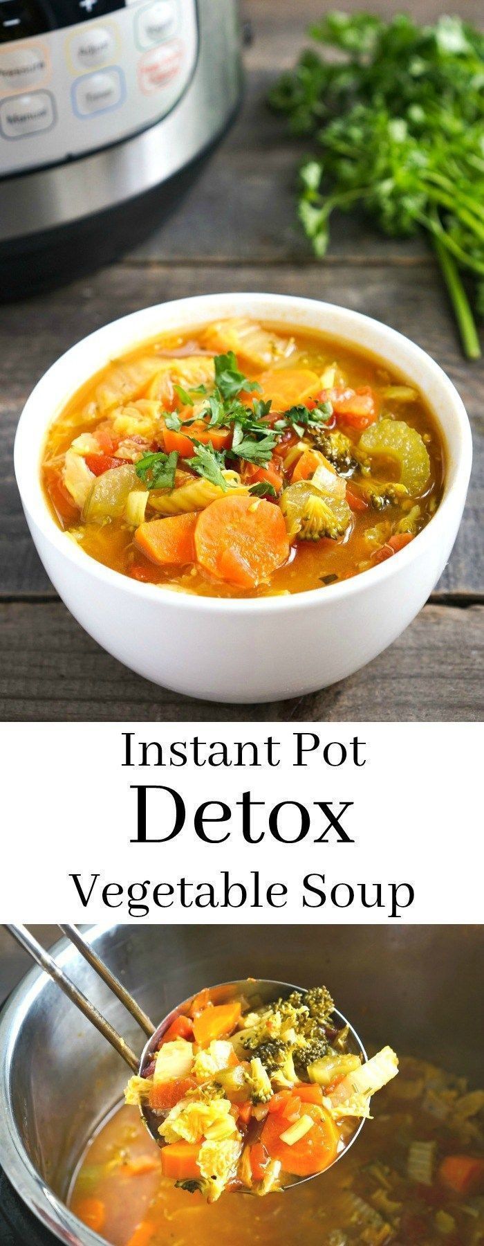 Instant Pot Detox Vegetable Soup - The Best Healthy Soup Recipe - Instant Pot Detox Vegetable Soup - The Best Healthy Soup Recipe -   17 healthy instant pot recipes clean eating vegetarian ideas