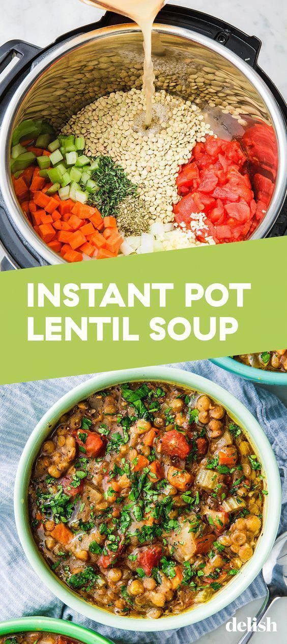 Instant Pot Lentil Soup Will Keep You SO Cozy All Winter - Instant Pot Lentil Soup Will Keep You SO Cozy All Winter -   17 healthy instant pot recipes clean eating vegetarian ideas