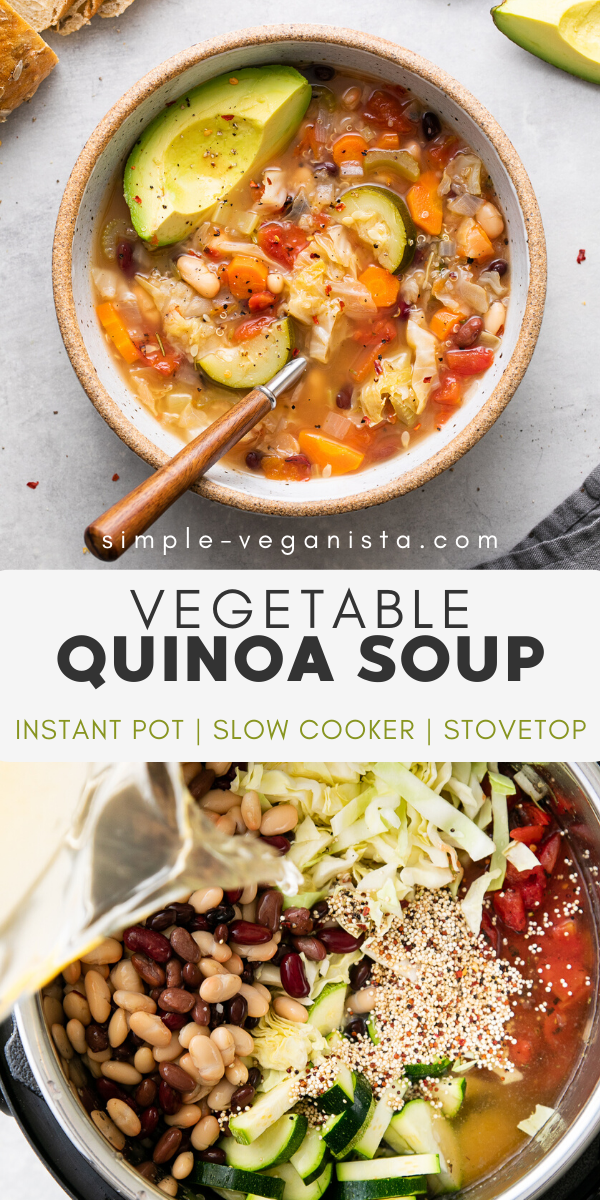 Vegetable Quinoa Soup (Easy + Healthy Recipe) - The Simple Veganista - Vegetable Quinoa Soup (Easy + Healthy Recipe) - The Simple Veganista -   17 healthy instant pot recipes clean eating vegetarian ideas