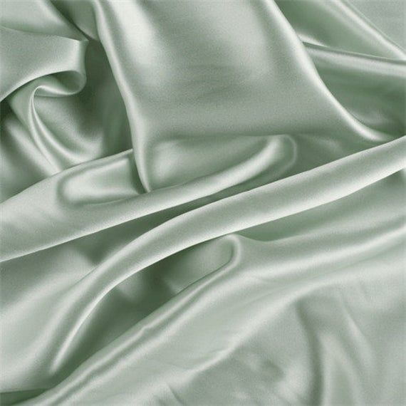 Sage Green Stretch Silk Charmeuse, Fabric By The Yard - Sage Green Stretch Silk Charmeuse, Fabric By The Yard -   17 sage green aesthetic fashion ideas