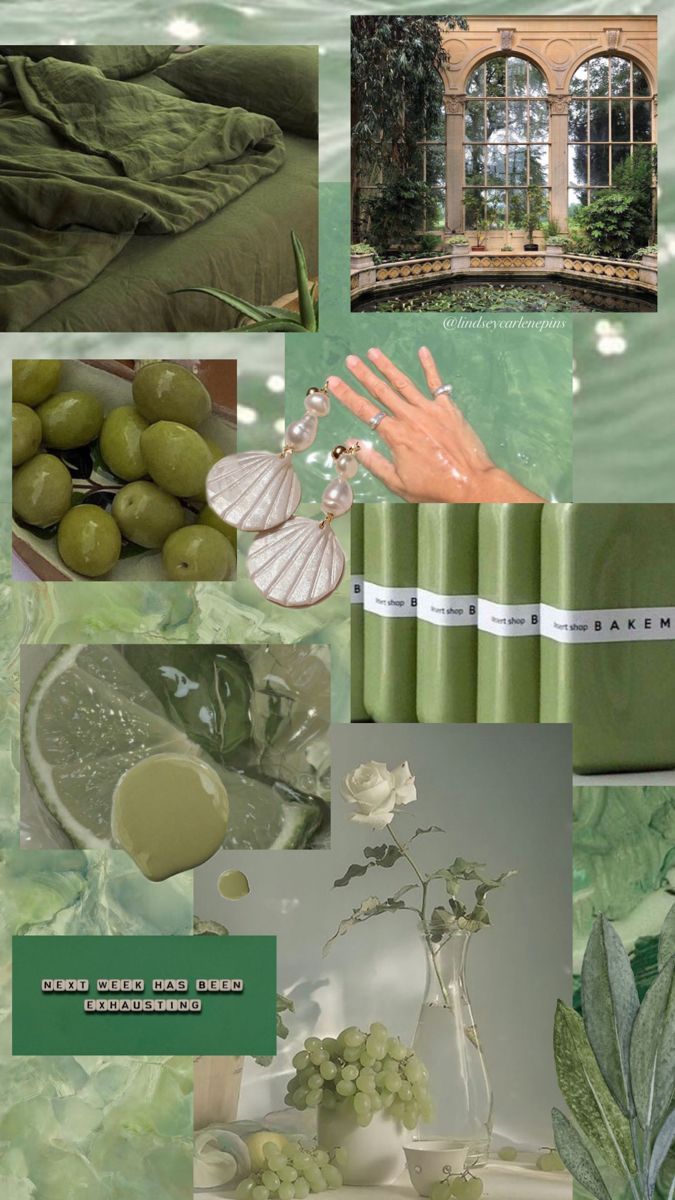 17 sage green aesthetic wallpaper collage ideas