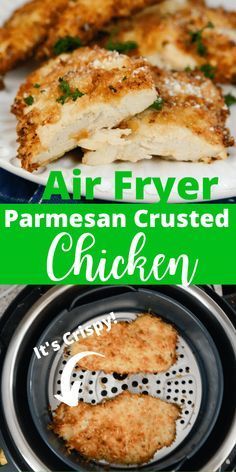 Air Fryer Parmesan Crusted Chicken - Air Fryer Parmesan Crusted Chicken -   18 air fryer recipes easy chicken ideas