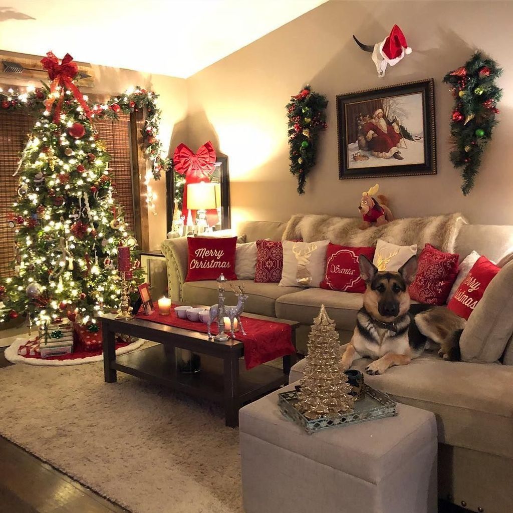 17 Magical Christmas Living Room Decor Ideas to Recreate - 17 Magical Christmas Living Room Decor Ideas to Recreate -   18 christmas decorations living room farmhouse ideas
