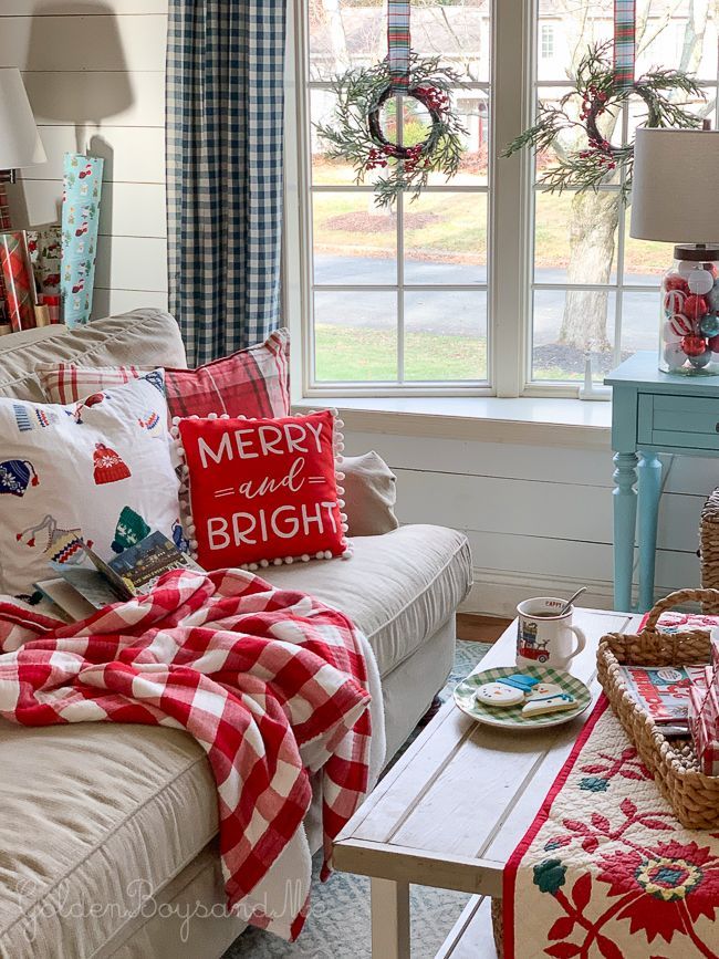 Our Christmas Living Room 2019 - Our Christmas Living Room 2019 -   18 christmas decorations living room farmhouse ideas