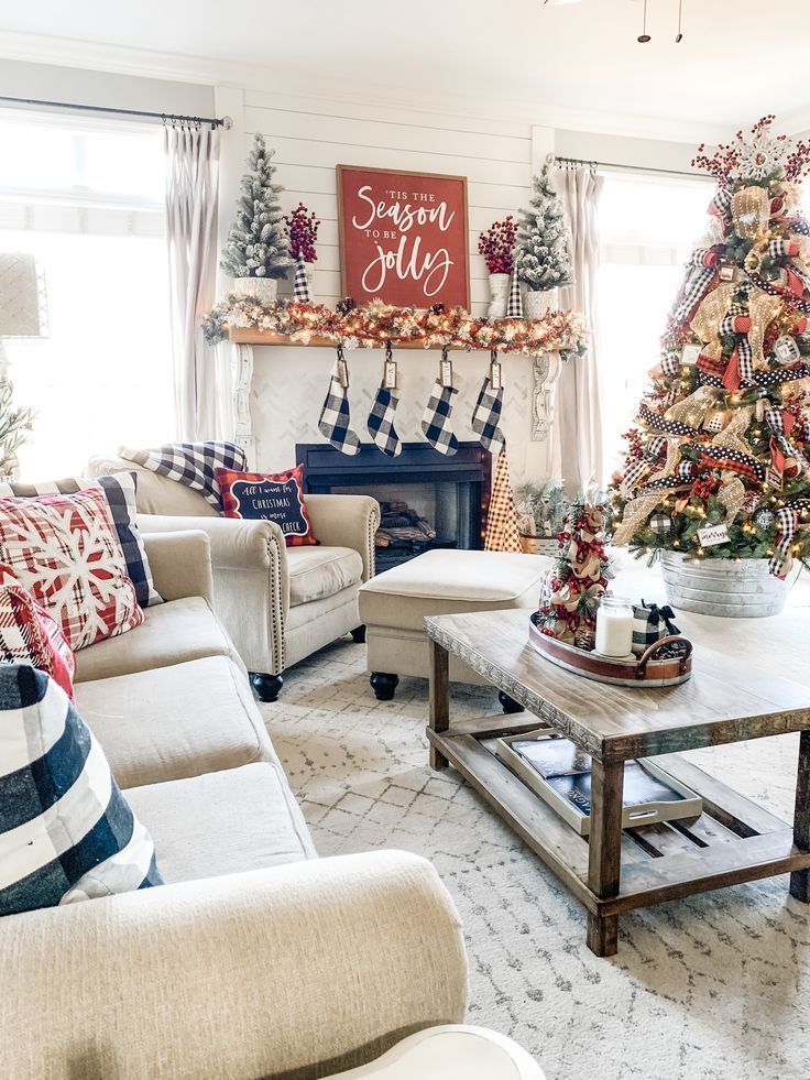 Christmas living room inspiration! | Wilshire Collections - Christmas living room inspiration! | Wilshire Collections -   18 christmas living room decorations farmhouse style ideas