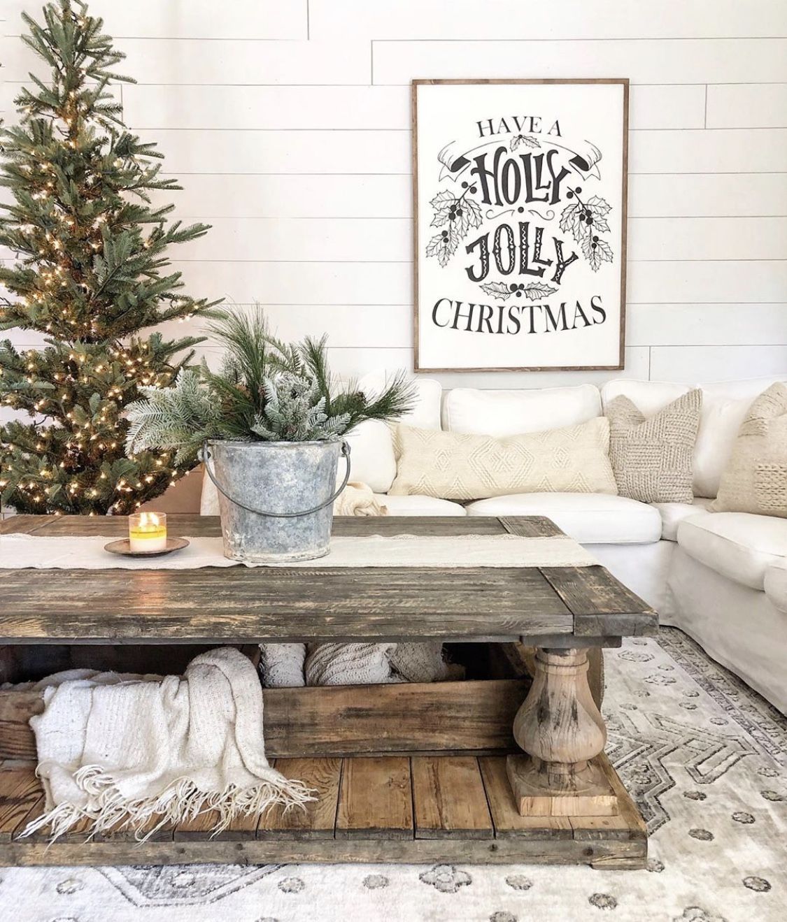 18 christmas living room decorations farmhouse style ideas