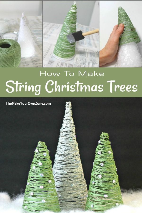 How To Make String Christmas Trees - How To Make String Christmas Trees -   18 christmas tree decorations diy ideas