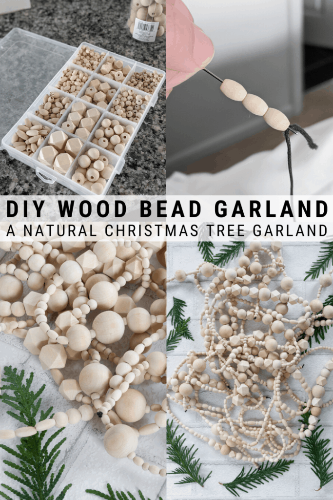 How to Make a Stunning, Simple DIY Wood Bead Christmas Garland - How to Make a Stunning, Simple DIY Wood Bead Christmas Garland -   18 christmas tree decorations diy ideas